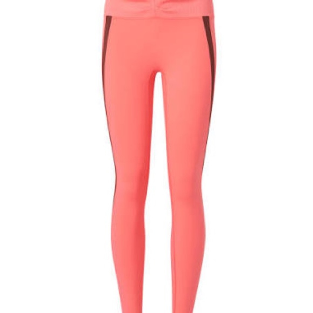 NWT New Balance x Bandier High Rise Tight – Coral Pink & Burgundy (Size S)